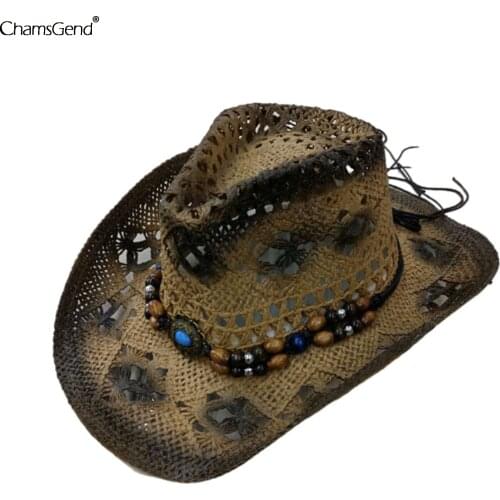 Unisex Women Men Cowboy Cap Fashion Summer Casual Trendy Beach Light Sunshade Panama Jazz Hat Cowboy Cap Dropshipping