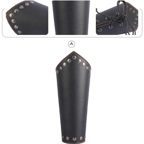 Leather Gauntlet Unisex Arm Guard Medieval Bracer Costume Props Arm Armor Wristband Arm Warmers Arm Warmers