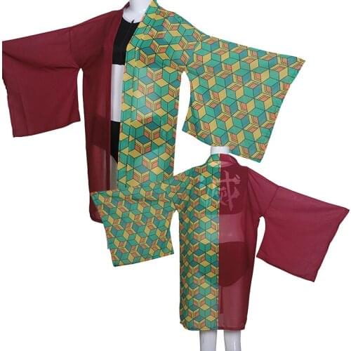 Tomioka Giyuu Anime Demon Slayer Swimsuit Kimetsu no Yaiba Cosplay Costume Summer Bikini Bathing Suit Beach Swimwear Kimono Set