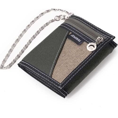 Men Wallets Waterproof Canvas Fabric Fold Mans Purses Brand Design Male Wallet Coin Purse Wristlet Moneybags Cards Holder Wallet