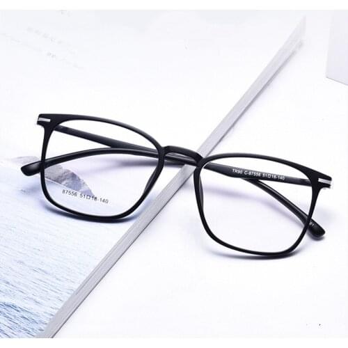 OEYEYEO New Mens Fashion Ultralight TR90 Optical Frame Ladies Big Frame Korean Style Trendy Casual Myopia Spectacles Frame