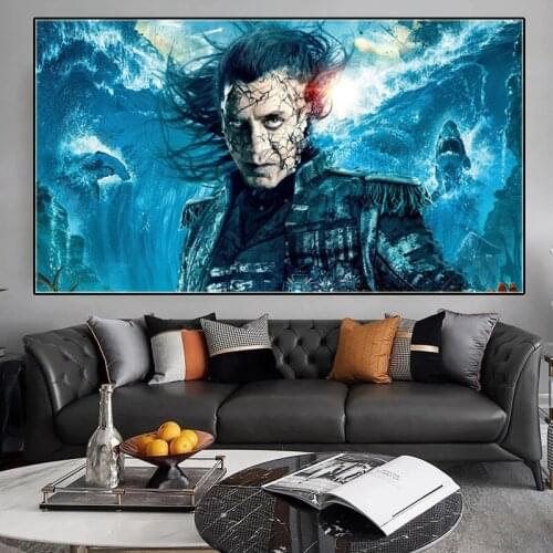 Disney Classic Epic Anime Poster Pirates of The Caribbean Movie Canvas Painting Prints Cuadros Portrait Picture Room Hoom Decor