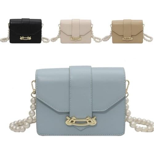 Casual Buckle Womens Single Shoulder Bags Versatile Solid Color Messenger Ladies Bag 2021 New Hot Sale Leather Bag