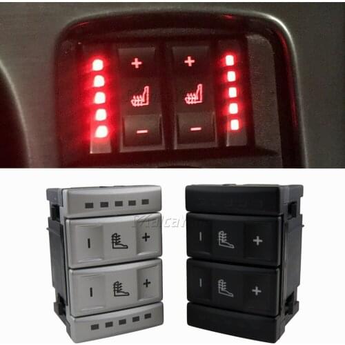 Silver/Black Color Seat Heating Button Control Switch 6M2T-19K314-AC For Ford S-MAX Galaxy MK 3 2006 -2015 Mondeo MK 4 2007-2015