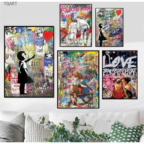 Modern Abstract Street Art Canvas Paintings Pop Street Art Pictures Graffiti Art Posters and Prints for Home Living Room Cuador