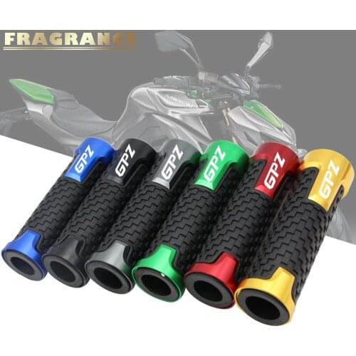 Universal 22mm 7/8'' CNC Aluminum Rubber Motorcycle Anti-Skid Handle Grips grips handlebar For Kawasaki GPZ 1000RX GPZ1000RX