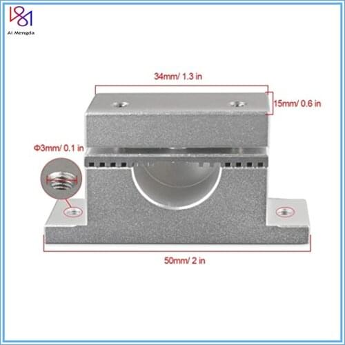 V2 Aluminum Plate Y Carriage Accessories Alloy Belt Holder Clip Screw for CNC Prusa i3 Heatbad Parts