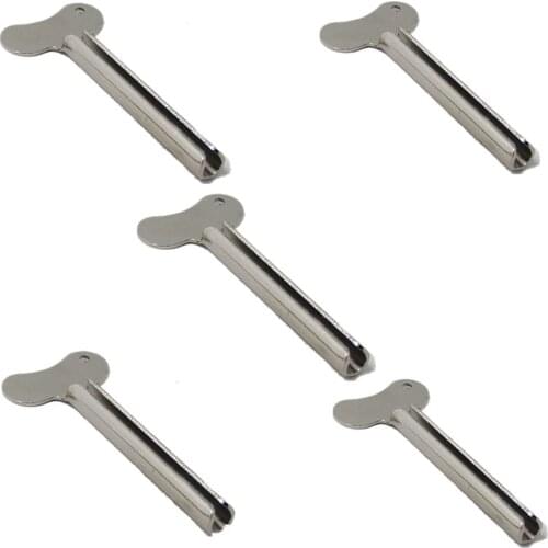 5PC Toothpaste Tube Squeezer Metal Stainless Steel Clamp Toothpaste Cosmetic Paint Extruder Dispenser Tooth Cleaning Accessories