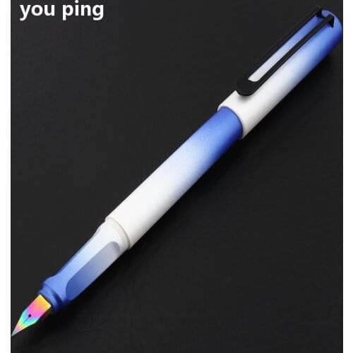 High Quality 6056 Blue white Colour School Supplies Student Office Stationary Fountain Pen Ink