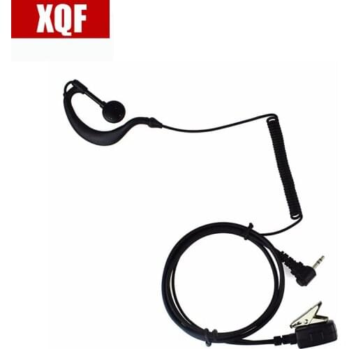 XQF 10PCS Black 1 Pin PTT MIC Earpiece Headset for Motorola Radios T5700 T5920 T5950 T7200