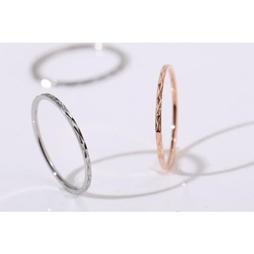 YUN RUO 2019 Modern Stylish Tail Rings Couple Rose Gold Color Woman Birthday Gift Party Fashion Titanium Steel Jewelry Not Fade