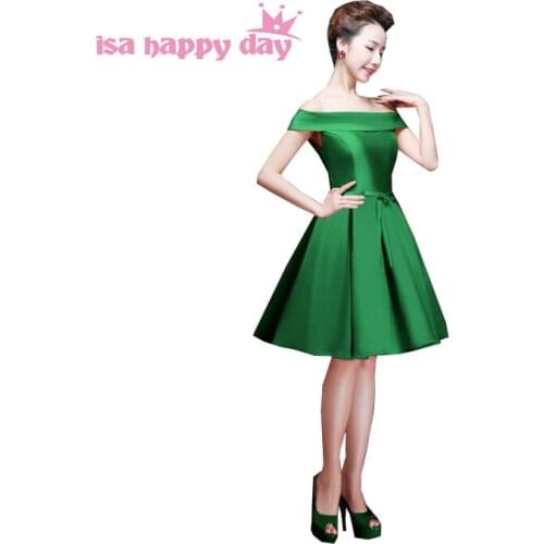 Emerald green wine the latest purple formal off shoulder evening dresses 2020 satin pageant gown dress for women W2904