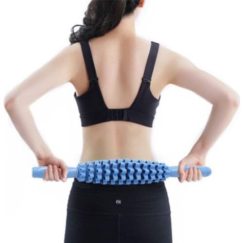 Yoga Muscle Massage Roller Stick Gym Body Neck Back Arm Hip Shoulder Relax Tool Fitness Equipment 1PC