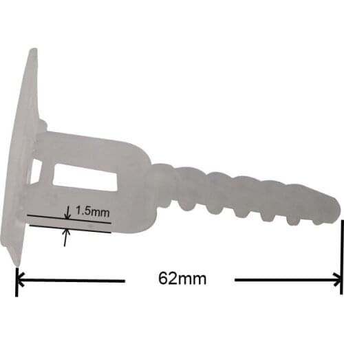 1.5mm gap Ceramic Tilers Plastic Clips Tile Spacers Leveler Tiling 100pcs