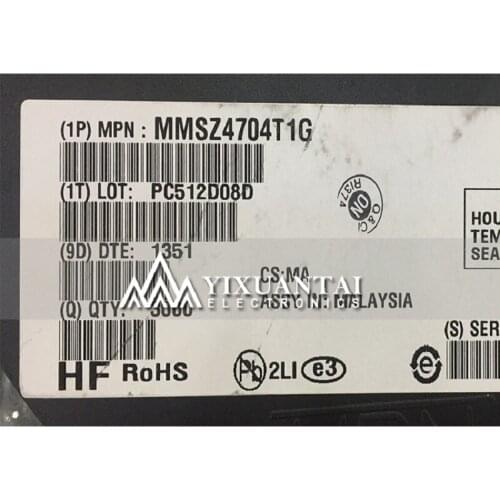 100pcs/lot 1000pcs/lot 3000pcs/lot Free Shipping! 100% New Original MMSZ4704T1G MMSZ4704 4704 DP SOD123