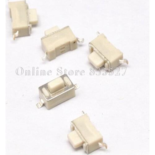 1000PCS/LOT 3*6*5 5.0H white touch switch SMD button 3 * 6 * 5mm feet Mini micro switch a little press 2 two feet pin