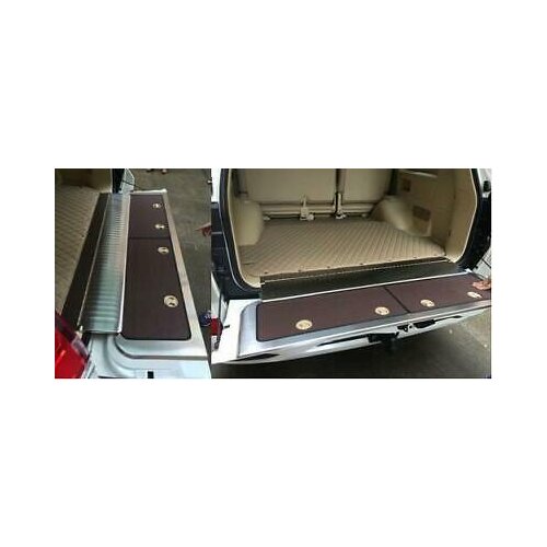 2* Steel Inner Rear Bumper Guard Plate Trim For Toyota Land Cruiser LC200 08-16