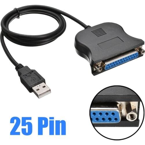 25 Pin Parallel Port To USB 2.0 Printer Cable Durable USB To Parallel Adapter Cables For 3D Printers Accessories