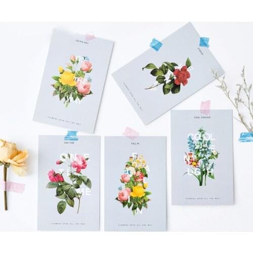 30pcs hide and seek with flower design card multi-use as Scrapbooking party invitation DIY gift card message card postcard