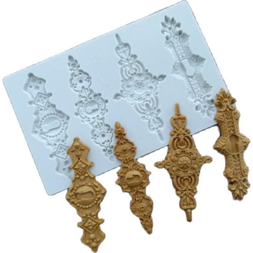 3D European Relief Silicone Mold Fondant Cake Border Moulds Chocolate Mould Cake Decorating Tools Baking Accessories K961