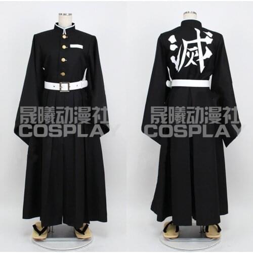 Anime! Demon Slayer:Kimetsu no Yaiba Tokitou Muichirou Team Uniform Cosplay Costume Halloween Suit For Unisex 2019 NEW Free Ship
