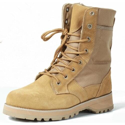 Tactical Combat Mens Desert Training Boots Outdoor Camping Climbing Hiking Army Fans Male Hunting Fishing Non-slip Travel Shoes