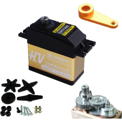 K-power DHV300 30KG High Torque High Voltage Coreless Steering Digital Servo to RC Baja Car with Free 25T Servo Horn