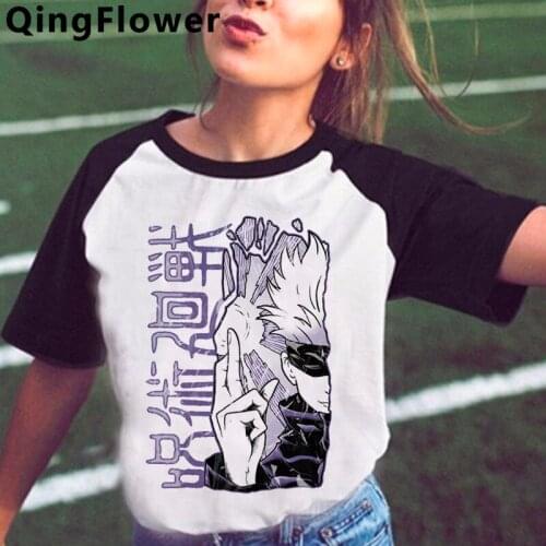 Jujutsu Kaisen Gojo Satoru Yuji Itadori t-shirt female couple clothes couple 2021 print tumblr t shirt summer top plus size