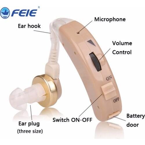 Hot Sale Cheap Price Audiophone BTE Hearing Aid for Moderate Elderly Deaf S-8A Free Shipping Clear Voice Amplifier