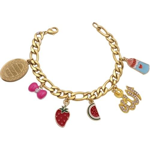 Islam muslim Quran Vanyakad Allah stainless steel baby Bracelets