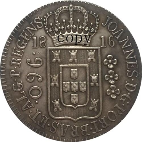 1816 Brazil 960 Reis coins COPY