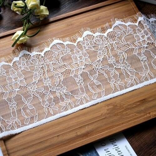 Width 13CM soft skin-friendly leaves small bone line eyelash lace fabric underwear accessories