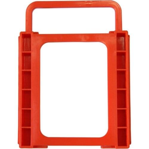 2.5 to 3.5 inch SSD HDD Notebook Hard Disk Drive Mounting Rail Adapter Bracket Holder with Screws Red
