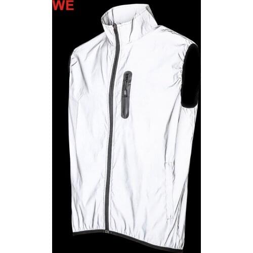 WOSAWE Motorcycle Sleeveless Safety Reflective Vest men women windbreaker Waterproof Moto Riding Reflective Clothing