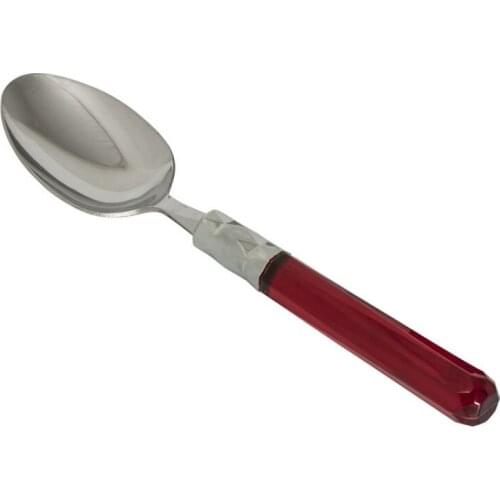Red Color 6'LI Platinum Spoon Set
