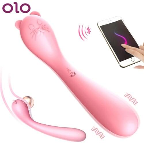 OLO Mouse Vibrator APP Bluetooth G-spot Massage Dildo Vagina Vibrator Wireless Remote Control Sex Toys for Women 8 Frequency