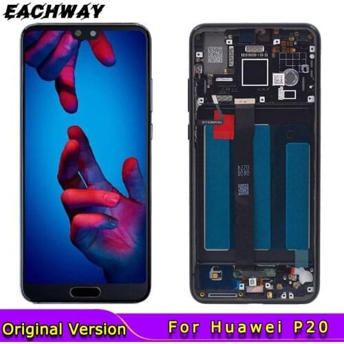 Original for Huawei P20 LCD Display EML-AL00 Touch Screen Digitizer Assembly With Frame Replacement 5.8" P 20 LCD EML-AL00 LCD
