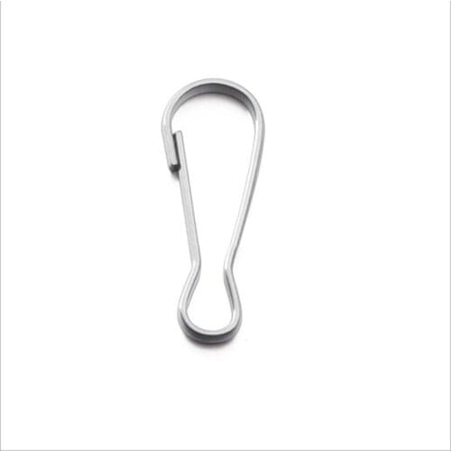 Pareto 25mm spring J hook nickel plated for keychain key ring key chain DIY accessories
