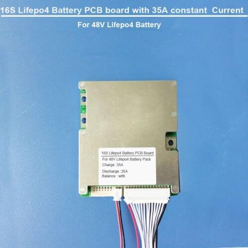 48V Lifepo4 Battery protection Circuit board for 16 strings Lifepo4 Battery 58.4V electric scooter Lifepo4 Battery pack