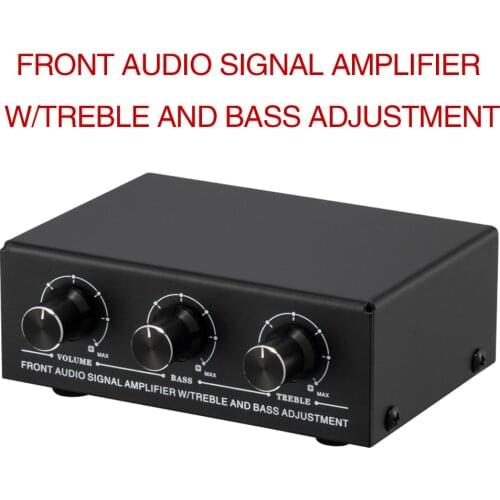 Front Stereo Amplifier Headphone Speaker Amplifier with high and bass adjustment 2-way mixing USB 5V power supply