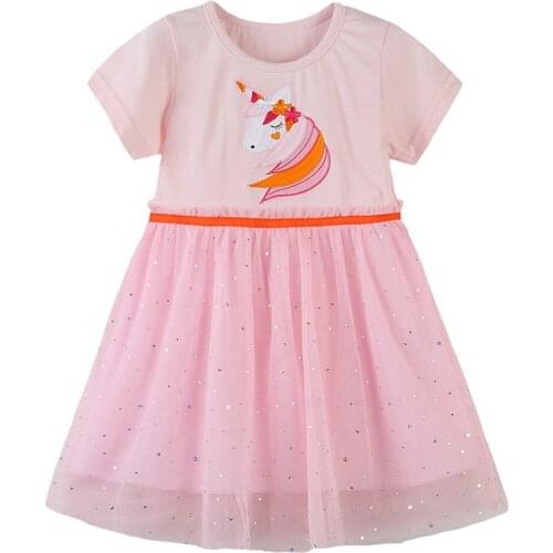 Summer Girls Tutu Dress for Princess Bithdays Party Unicorn Costume Clothes Rainbow Color Kids Vestidos Dresses for Girls 2-8yrs
