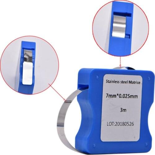 Dental Clear Matrix Bands Strip Roll Restoration Light Cured Resin Bands for Anterior 9.5mm/0.05mm