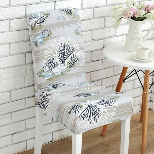 Flower Printing Removable Chair Cover Stretch Elastic Slipcovers Restaurant For Weddings Banquet Folding Hotel Chair Covering