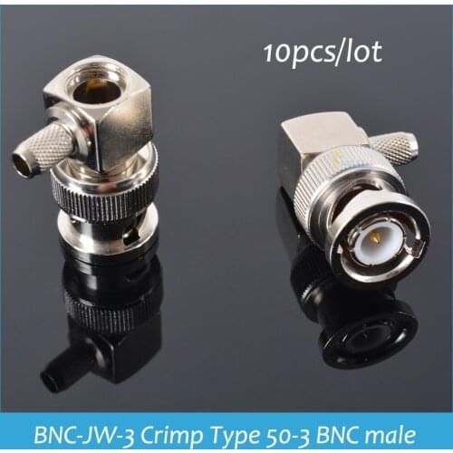 Sindax BNC-JW-3 Crimp Type 50-3 BNC male inner needle BNC connector For RG58 RG400 RG142 Cable