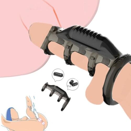 G Spot Stimulator Bullet Vibrator Cock Sleeve Penis Vibrating Ring Ejaculation Delay Strap On Dildo Pumps Enlargement Sex Shop