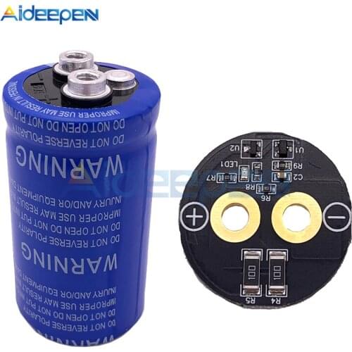 Super Farad Capacitor 2.7V 360F 35*67mm High Frequency Low Screw Feet Super Capacitor with Protection Board for Car