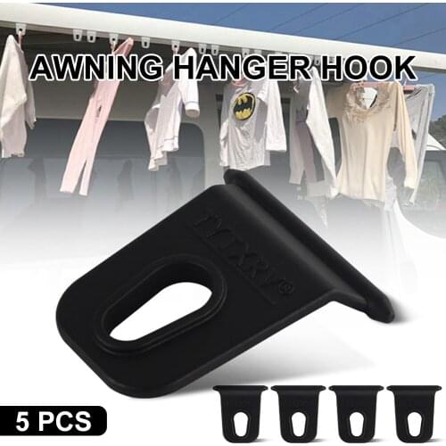 5Pcs Universal Clothes Hook RV Awning Hook Hanging Clothes Party Light Holder For Caravan Camper Outdoor Camping survival Hiking