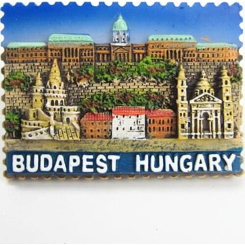 Hungary Fridge Magnets Budapest St. Stephens Cathedral Tourism Souvenir Home Decor Crafts