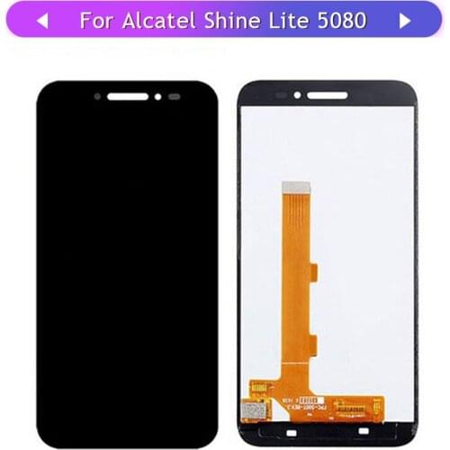 3pcs For Alcatel Shine Lite 5080 5080X 5080U OT5080 LCD Display Touch Screen Assembly Glass Panel Digitizer