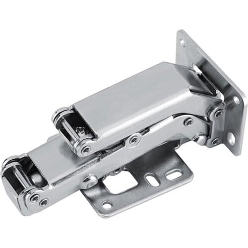 1 pc 170 Degrees Furniture Cabinet Doors Hinge Universal Stainless Steel large angle Hinge Not Drilling Hole Cabinet Hinge
